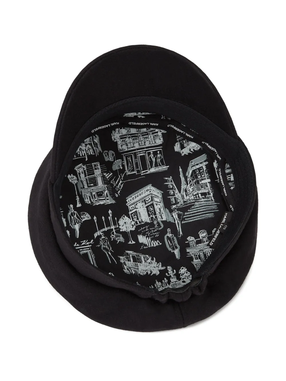 Karl Lagerfeld K Sketch bakerboy pet Zwart