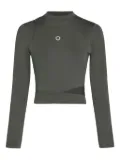 Karl Lagerfeld Jeans high-neck cut-out top - Grey