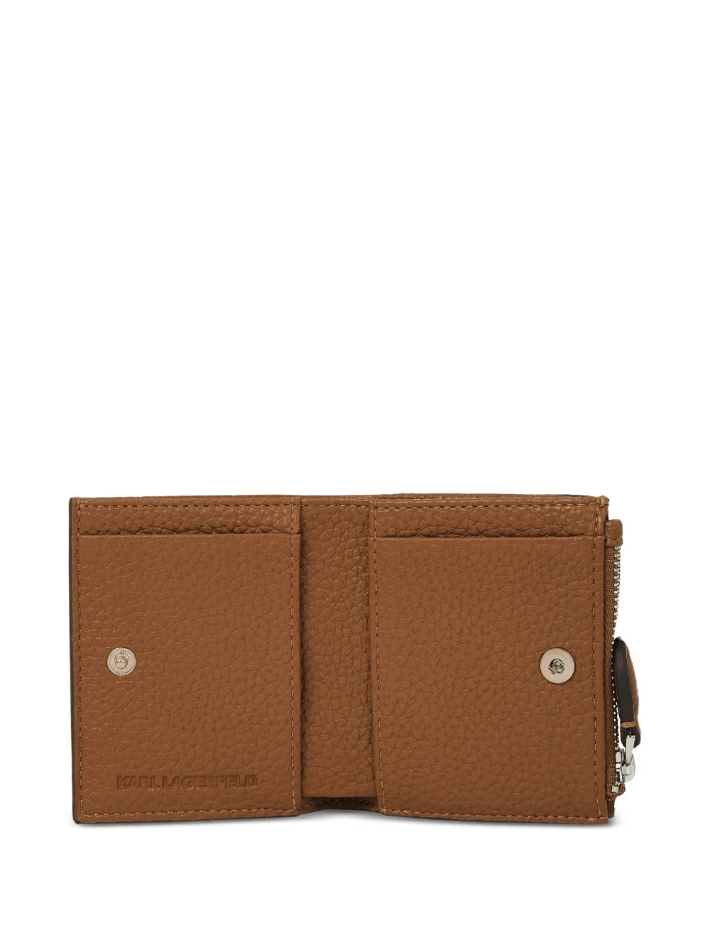 Karl Lagerfeld Bewerkte portemonnee Bruin