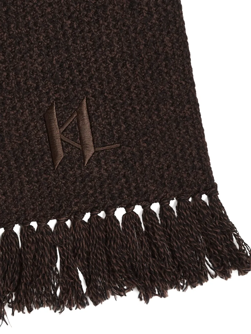 Karl Lagerfeld Sjaal met monogramprint Bruin