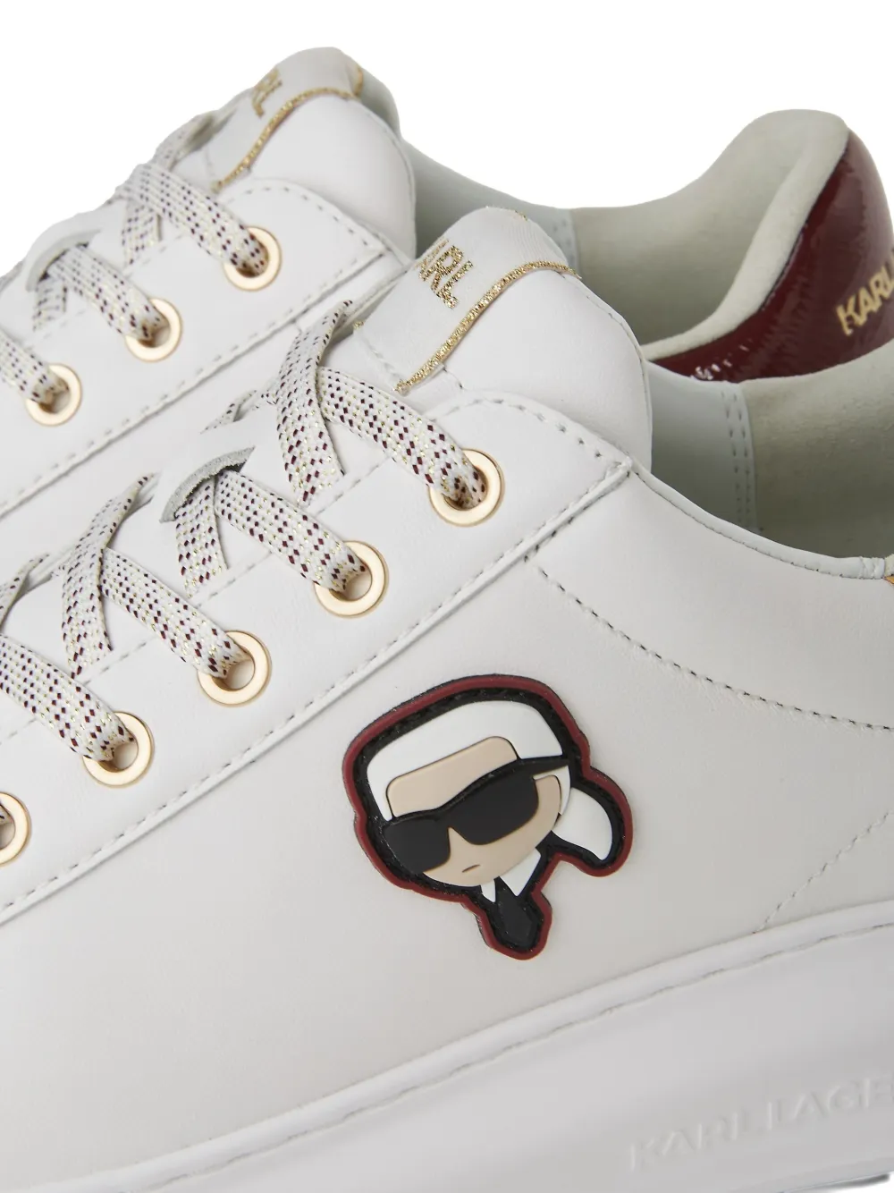 Karl Lagerfeld Leren sneakers Wit