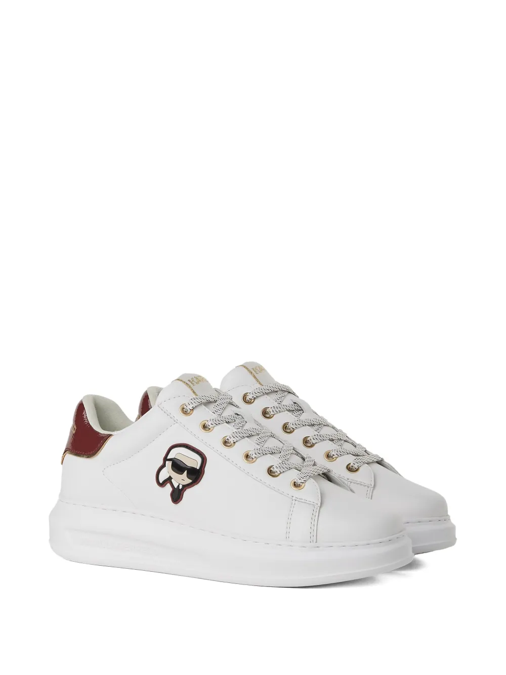Karl Lagerfeld Leren sneakers - Wit