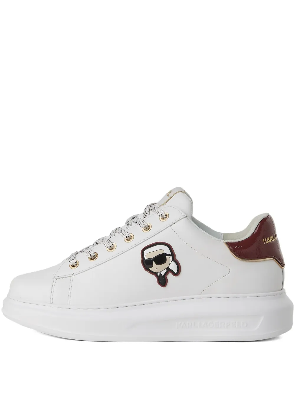 Karl Lagerfeld Leren sneakers Wit