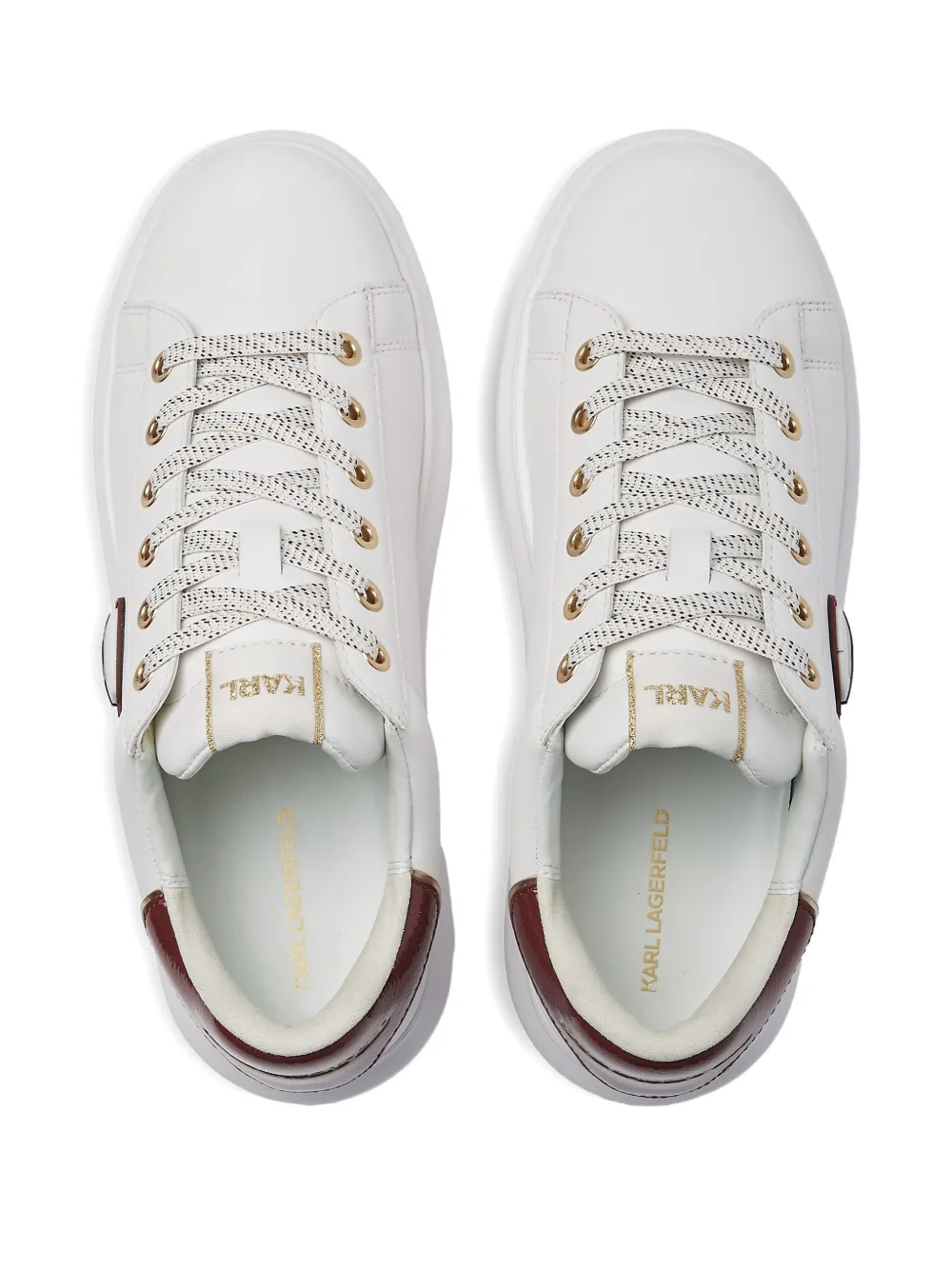 Karl Lagerfeld Leren sneakers Wit