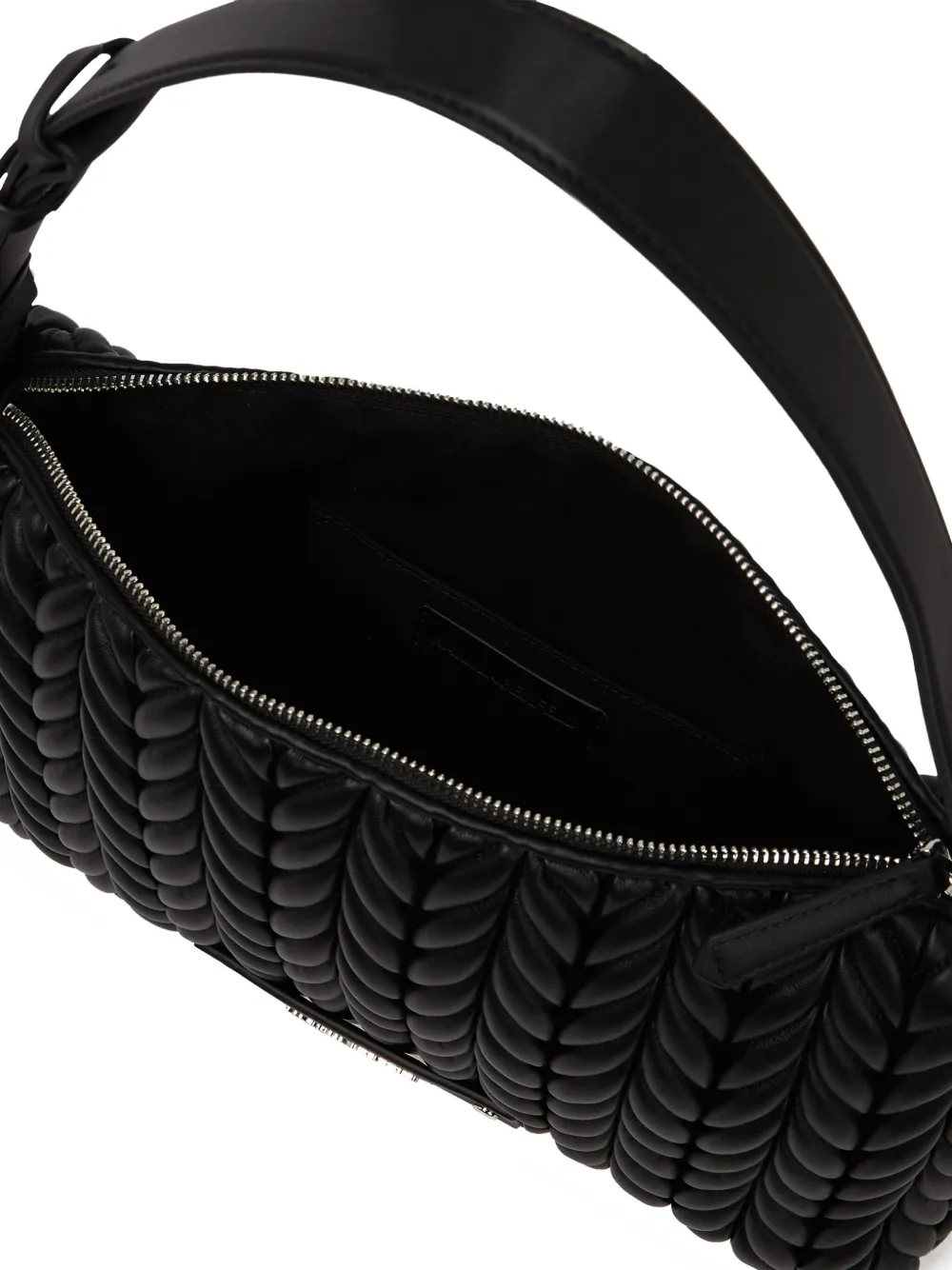 Karl Lagerfeld K Weave medium schoudertas Zwart