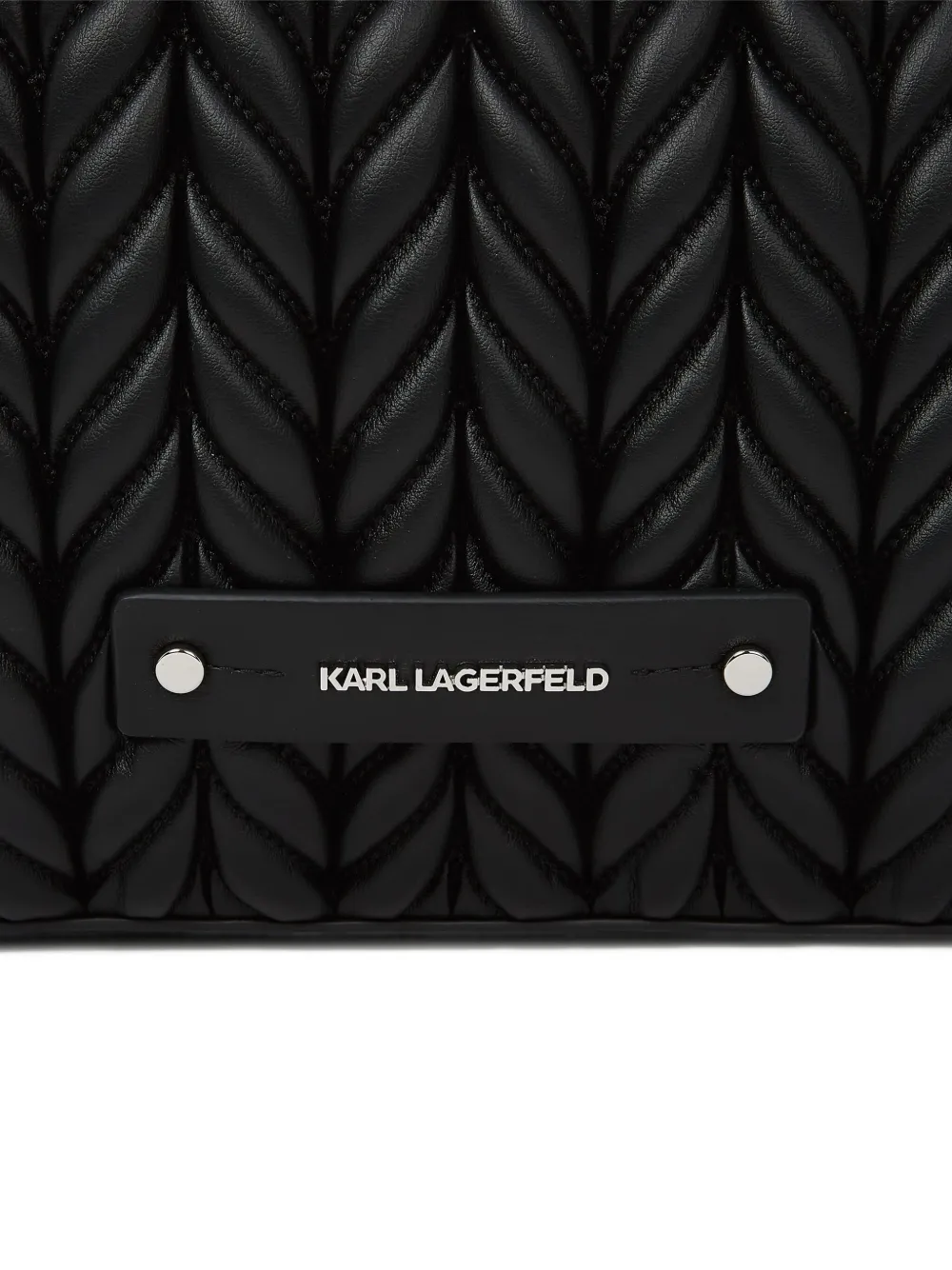 Karl Lagerfeld K Weave medium schoudertas Zwart