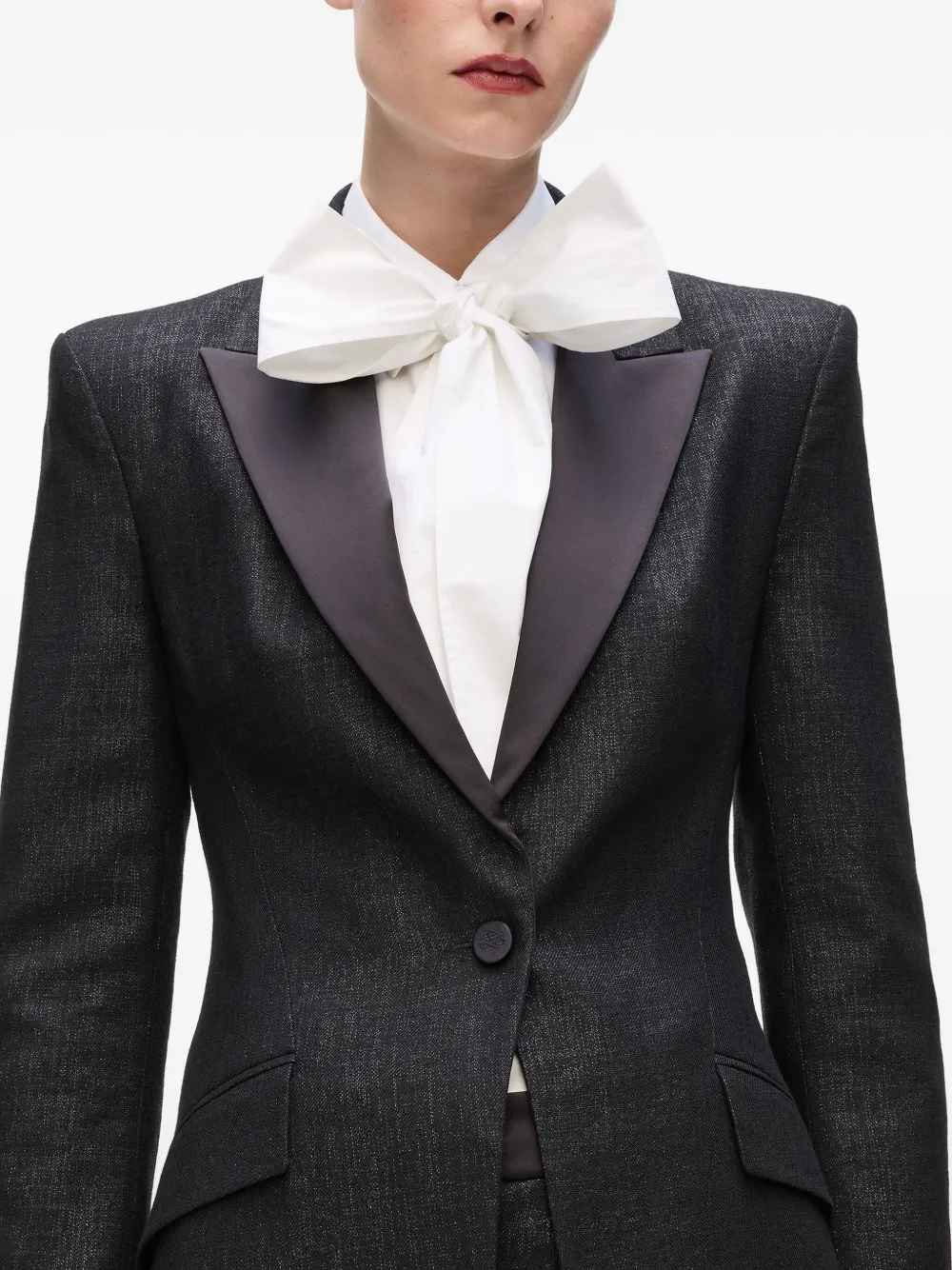 Karl Lagerfeld Peak-lapel Blazer In Black
