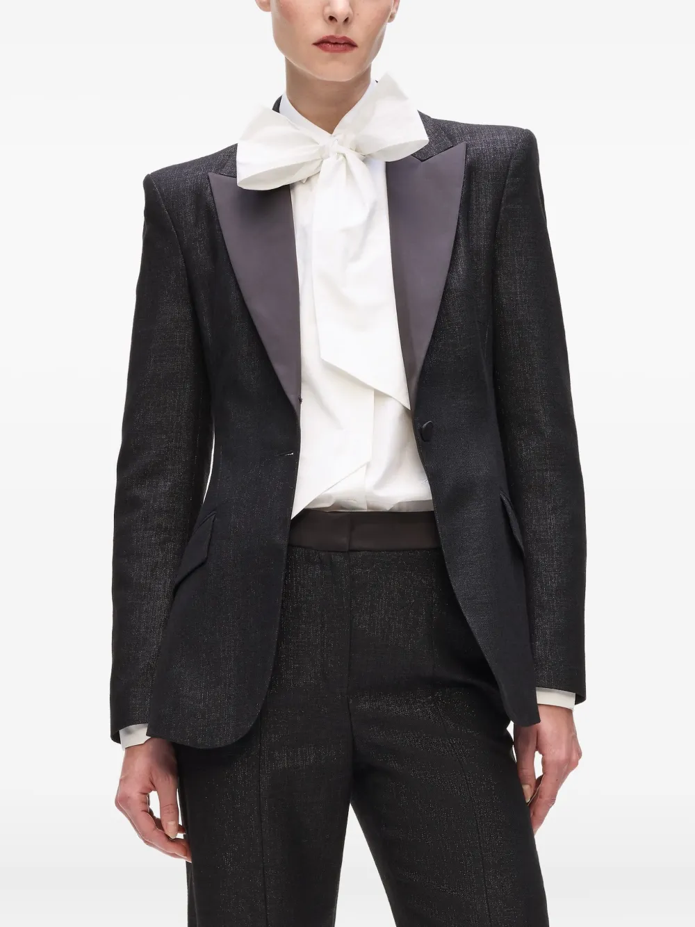 Karl Lagerfeld Peak-lapel Blazer In Black
