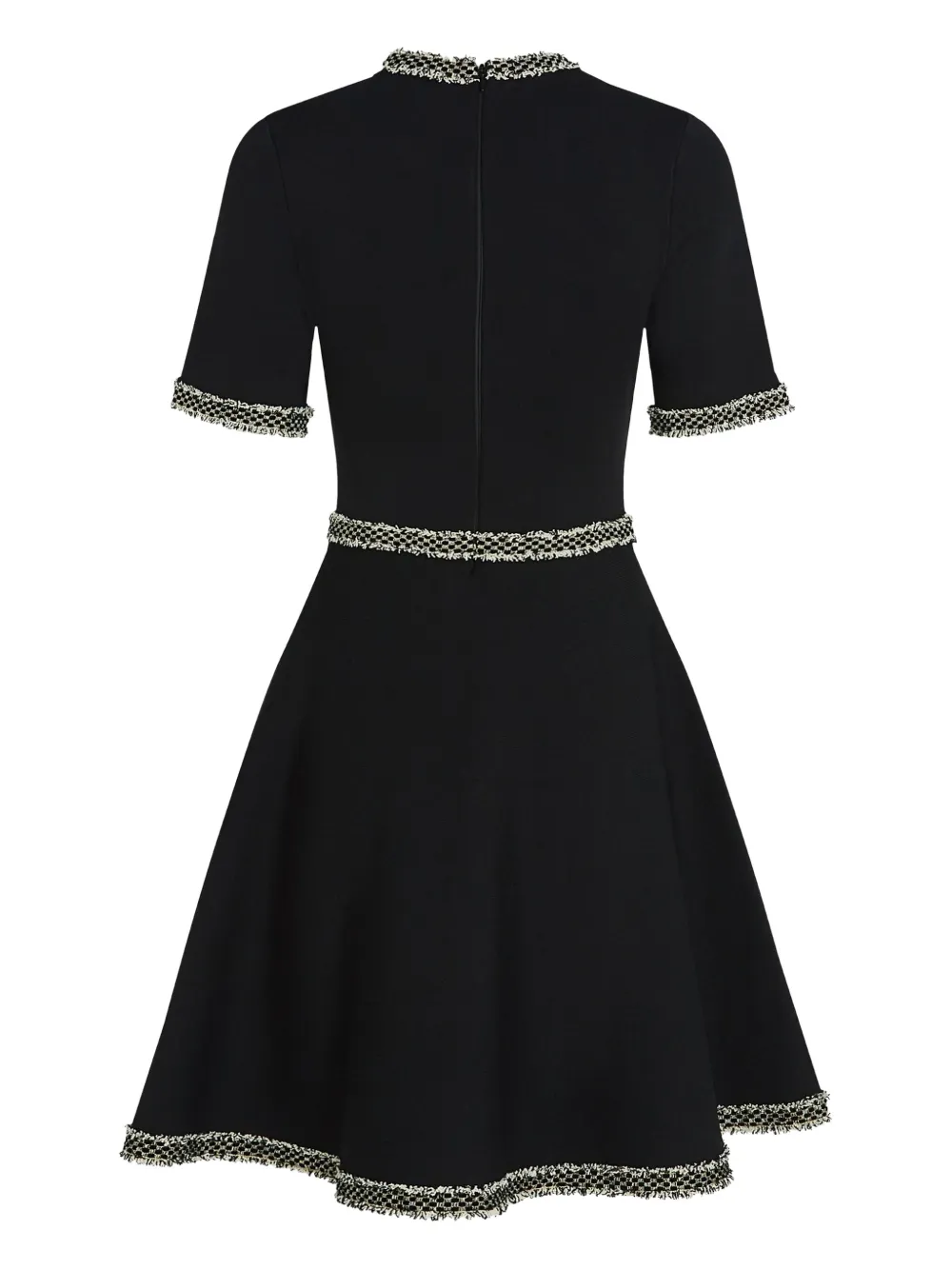 Karl Lagerfeld Gebreide jurk met bouclé afwerking Zwart