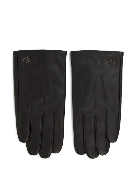 Karl Lagerfeld Jeans guantes con placa del logo