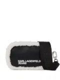 Karl Lagerfeld Jeans shearling camera cross body bag - Blue