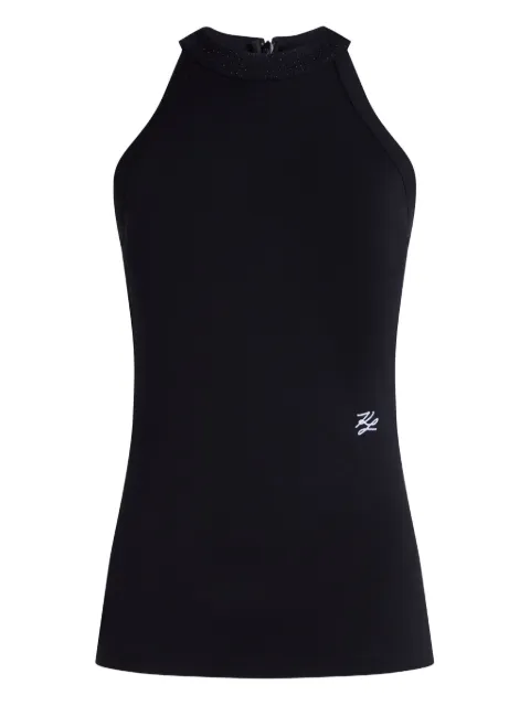 Karl Lagerfeld Neckholder-Top mit Strass