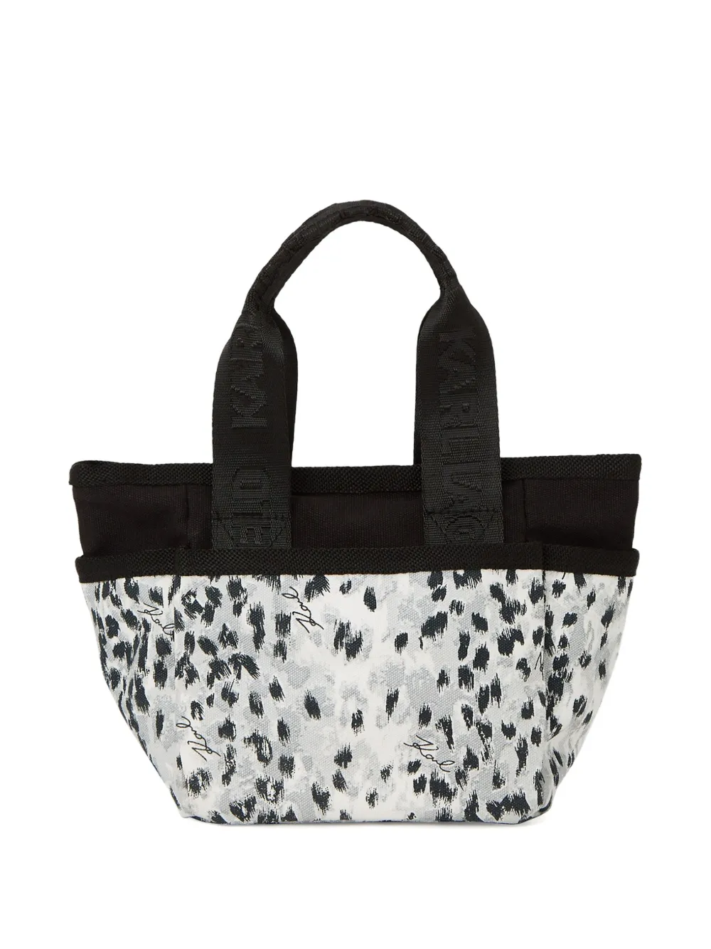 Karl Lagerfeld Small K/essential Multipocket Shopper Tote Bag In Black