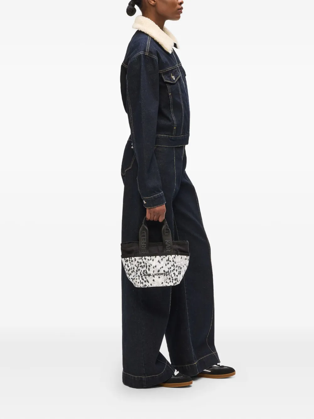 Karl Lagerfeld Kleine K/Essential shopper met meerdere zakken - Zwart