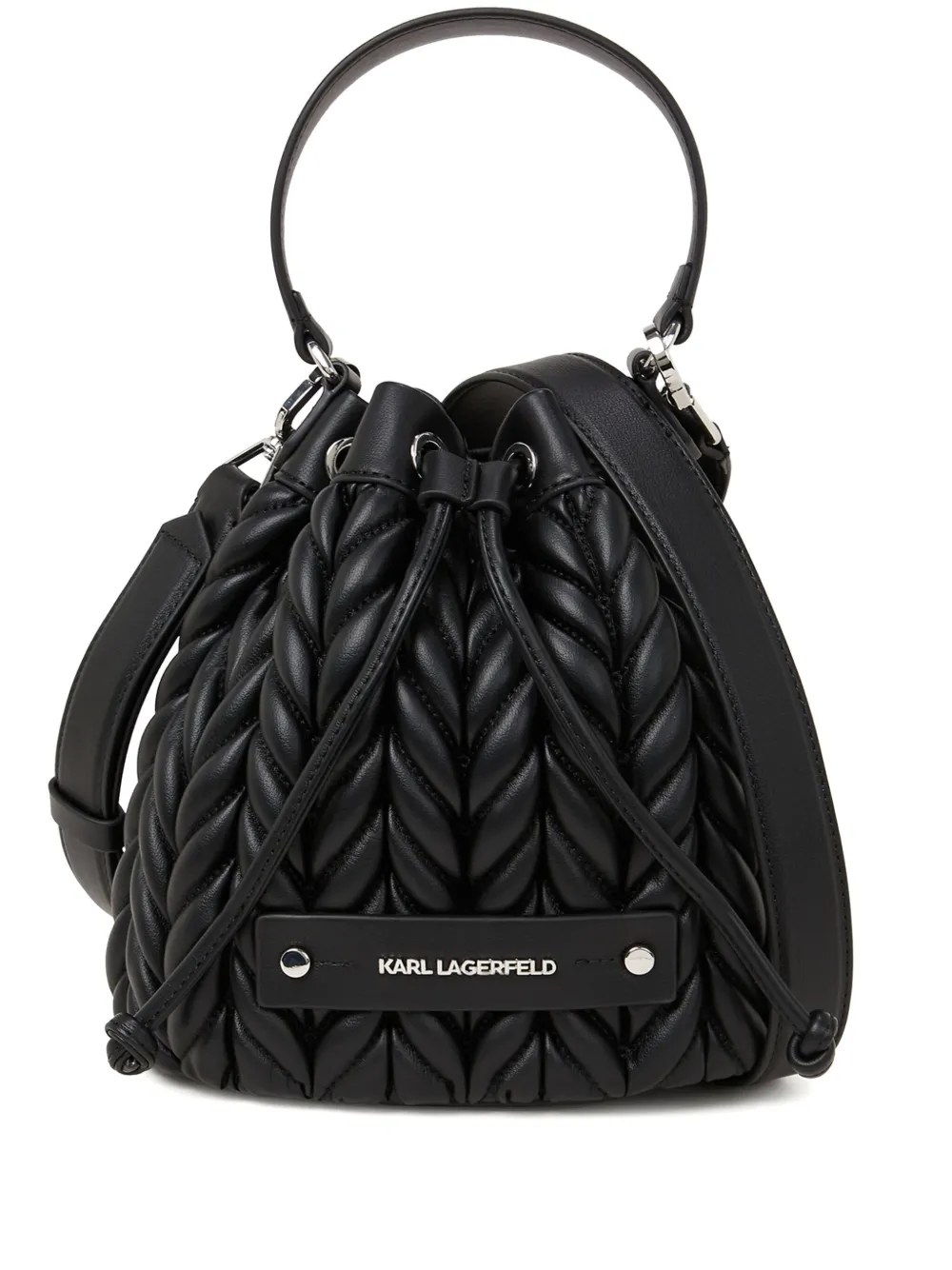 Karl Lagerfeld K Weave bucket-tas Zwart