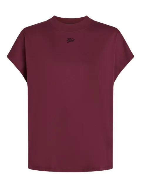 Karl Lagerfeld Autograph embroidered crew-neck T-shirt