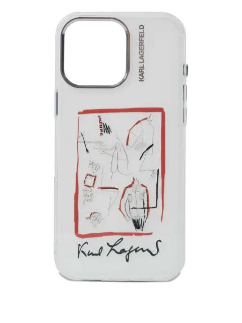 Karl Lagerfeld funda Sketch para iPhone 16 Pro Max