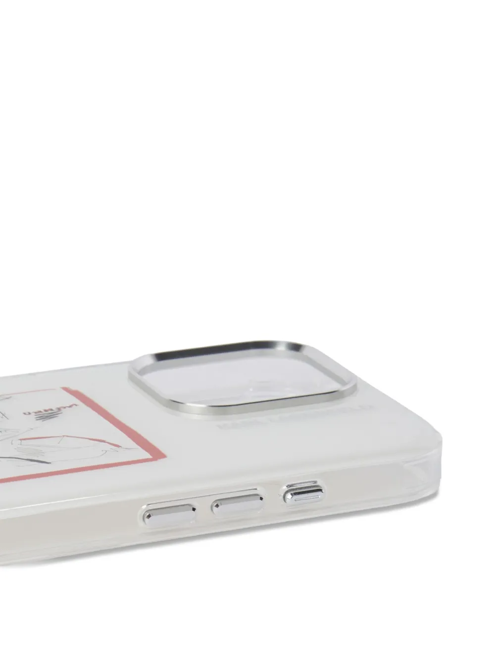 Karl Lagerfeld Sketch iPhone 16 Pro Max hoesje Wit
