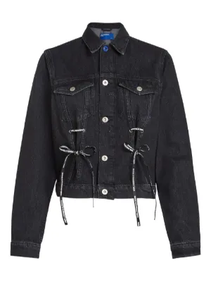 Alexander Wang zip-up Denim Jacket | Black | FARFETCH JO