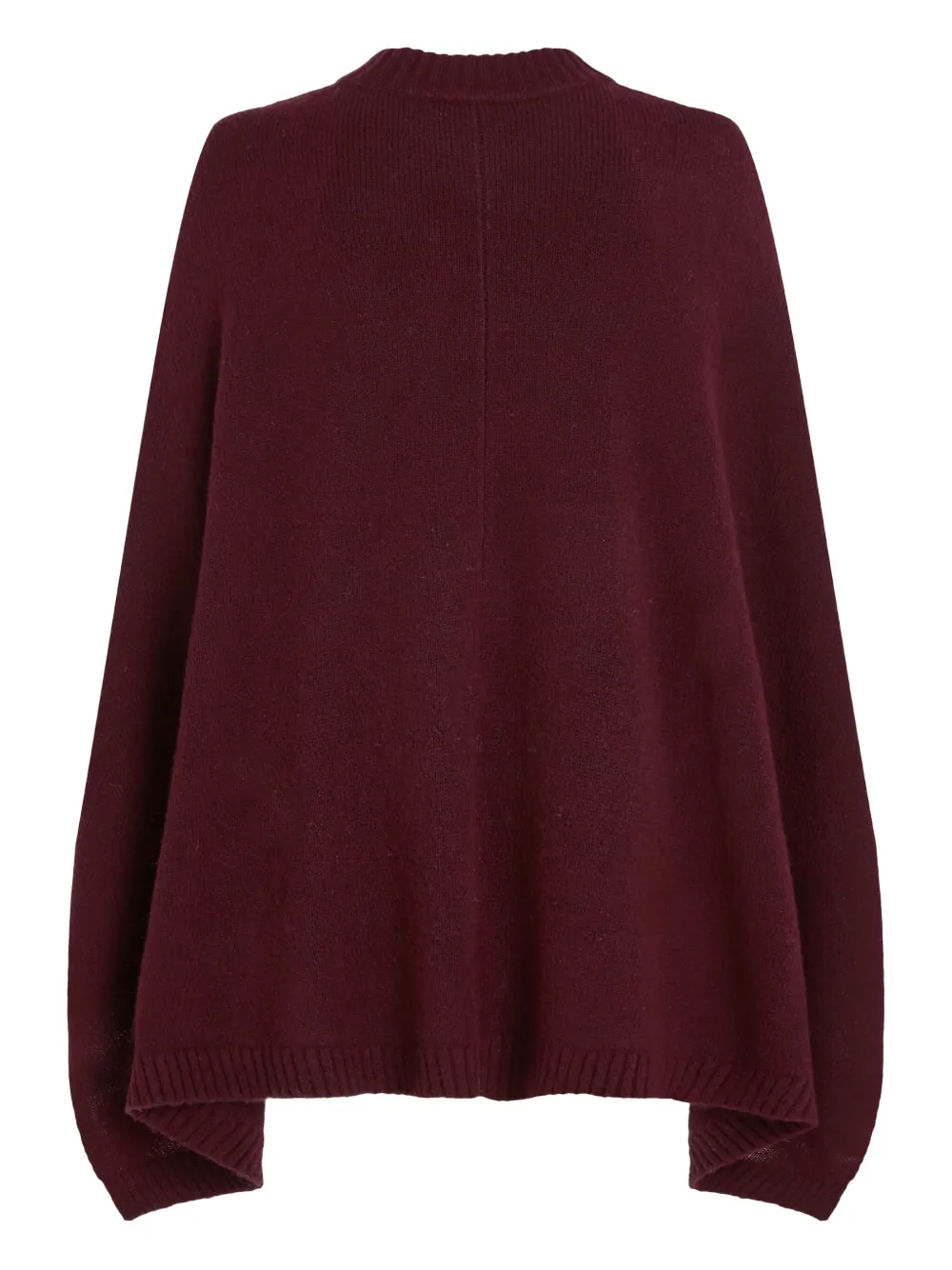 Karl Lagerfeld Split-hem Wool Cape In Red
