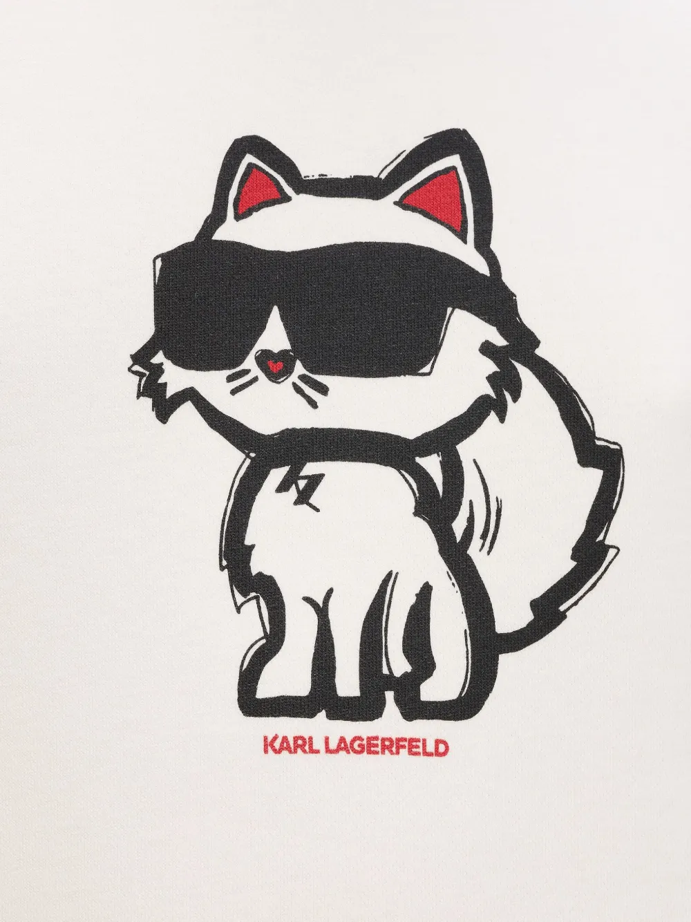 Karl Lagerfeld Sweater met print Wit