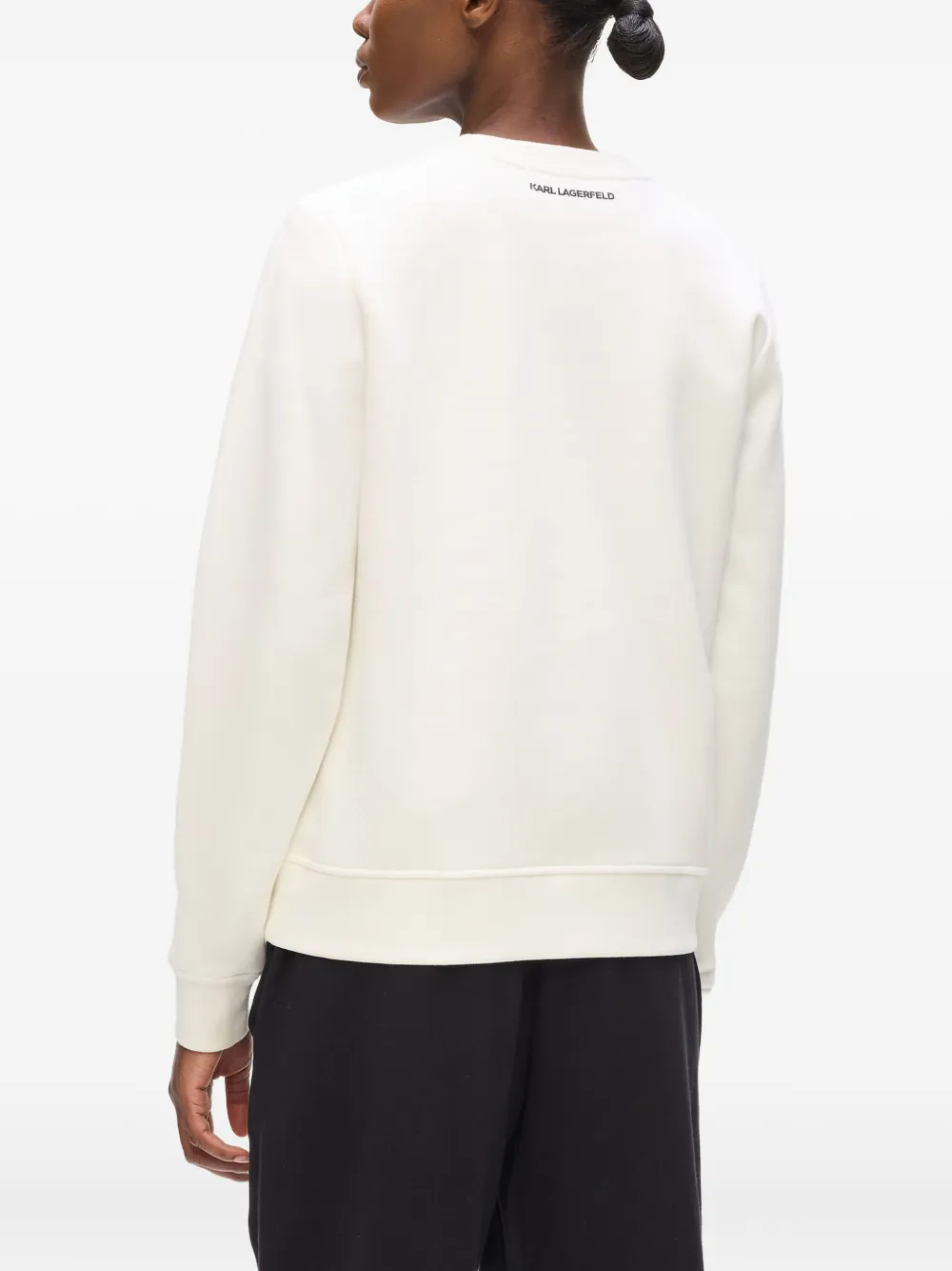Karl Lagerfeld Sweater met print Wit