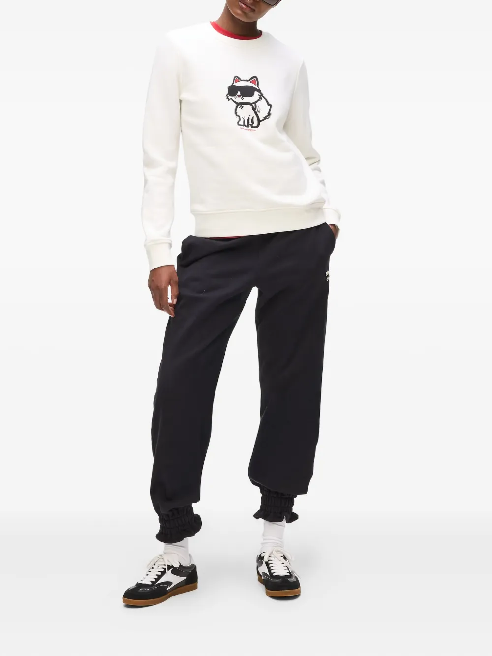 Karl Lagerfeld Sweater met print Wit