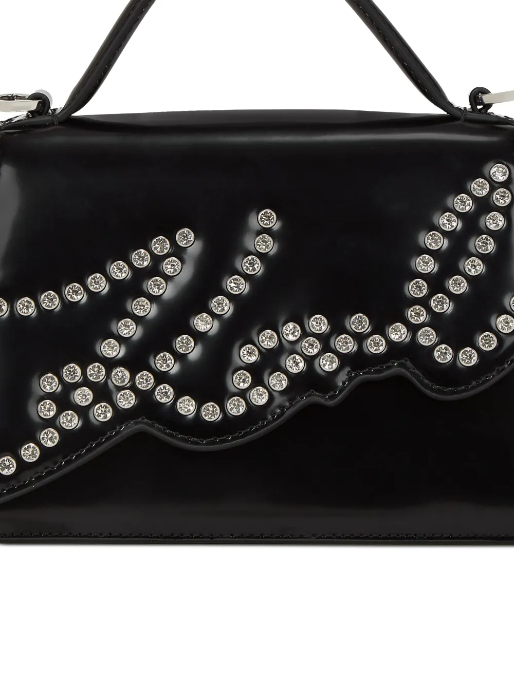 Karl Lagerfeld Kleine crossbodytas met studs Zwart
