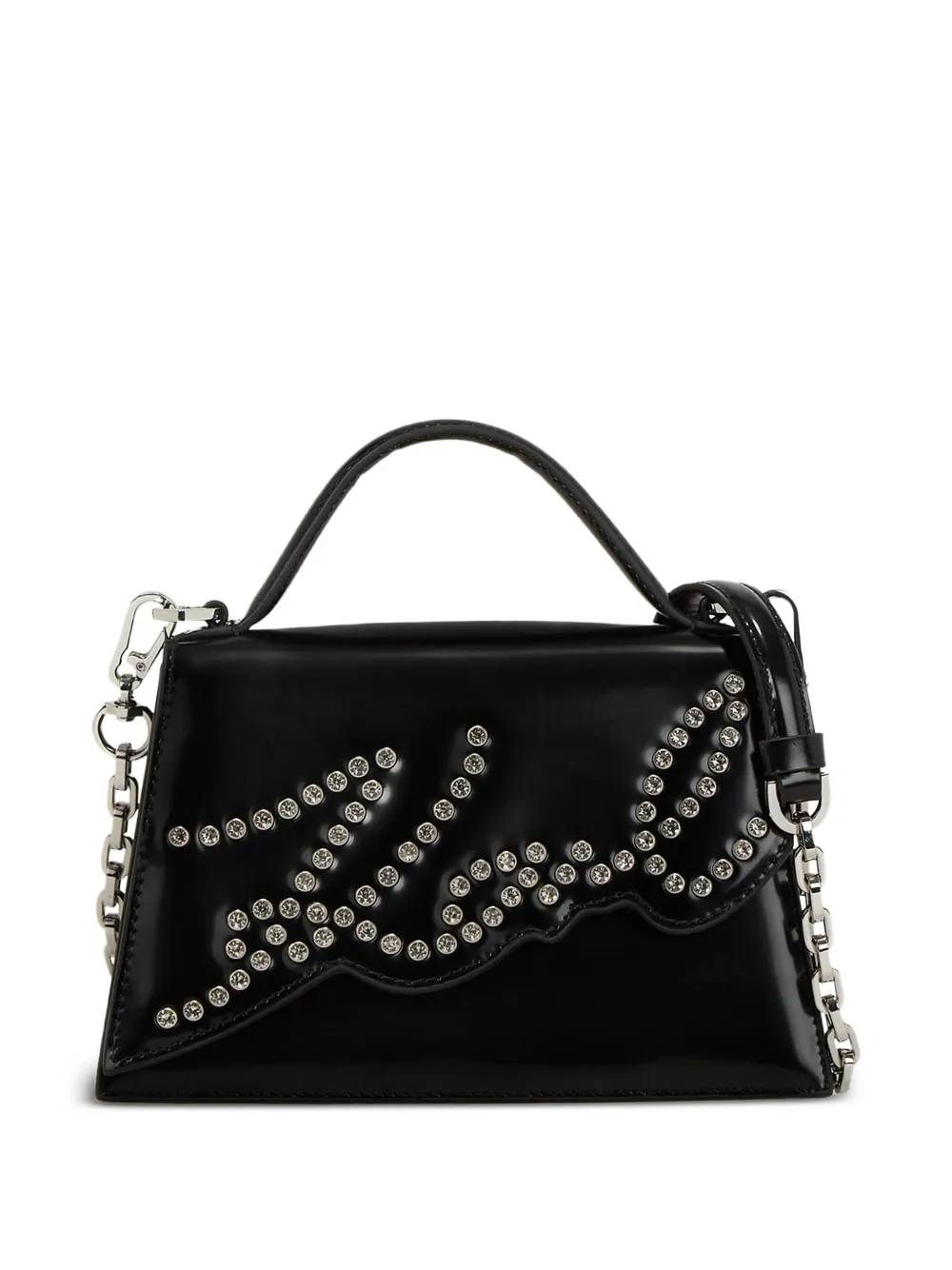 Karl Lagerfeld Kleine crossbodytas met studs Zwart