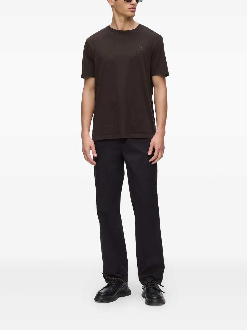 Karl Lagerfeld T-shirt met geborduurd logo - Bruin