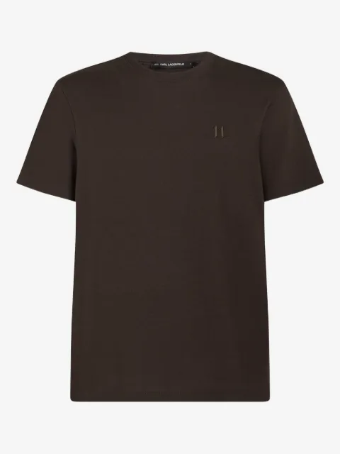 Karl Lagerfeld embroidered logo T-shirt