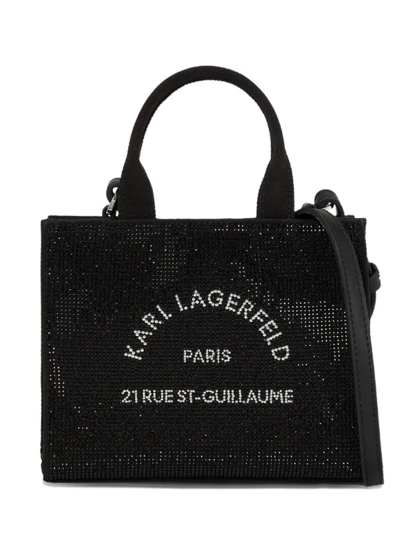 Karl Lagerfeld Mini Sac à Main à Ornements Noir FARFETCH MA