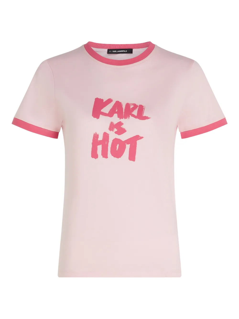 Karl Lagerfeld Karl Is Hot Tシャツ - ピンク Karl Lagerfeld Karl Is Hot Tシャツ - ピンク