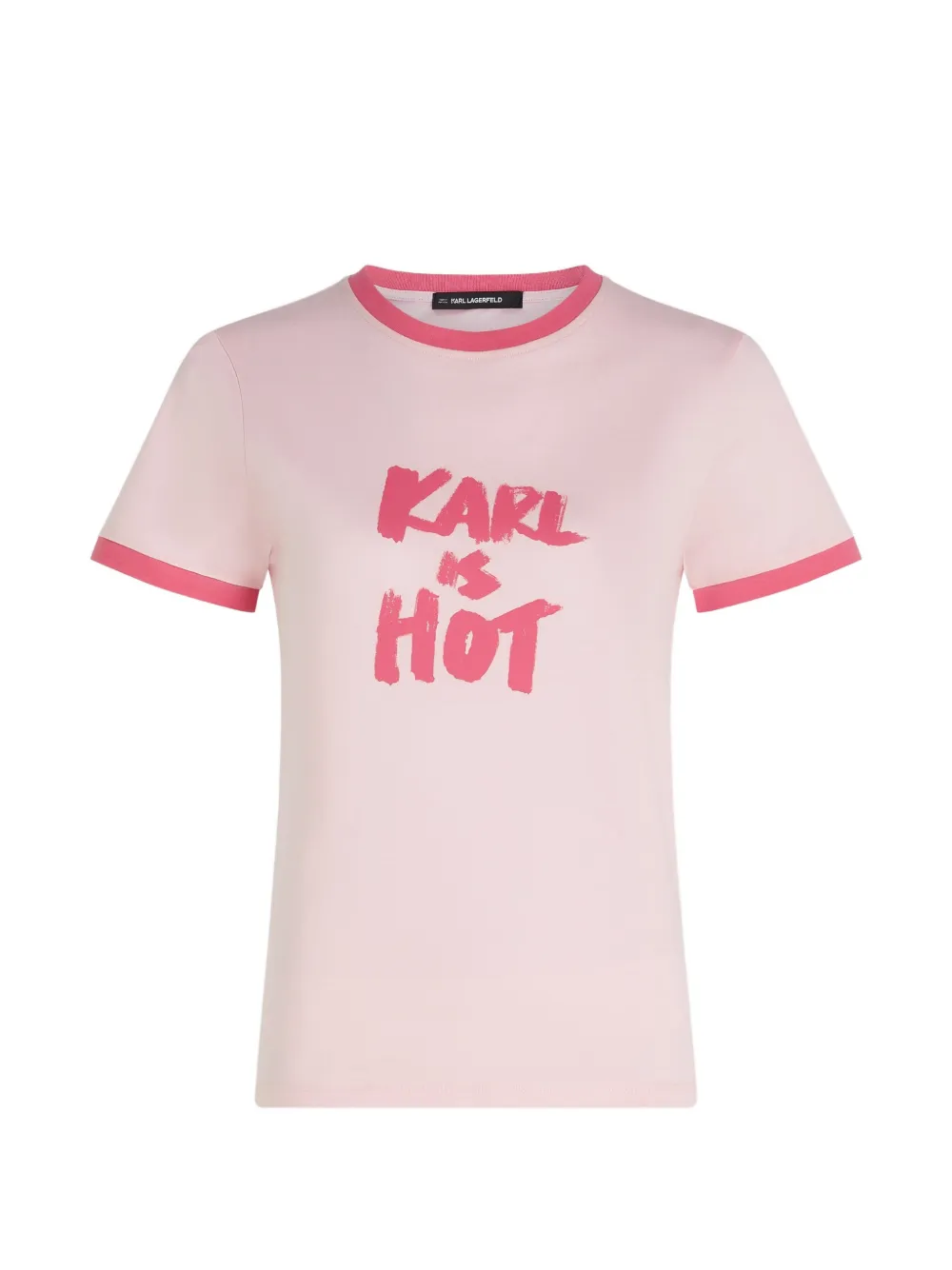 Karl Lagerfeld T-shirt Karl Is Hot - Rosa
