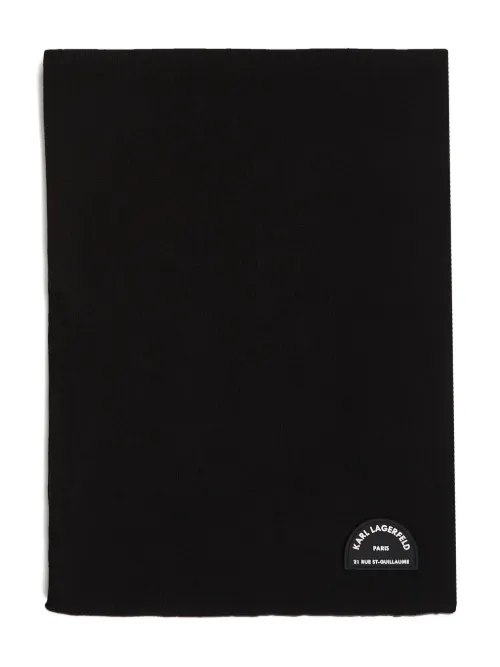 Écharpe à patch logo - Karl Lagerfeld - Modalova