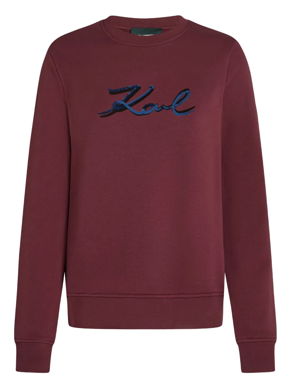Karl Lagerfeld Sequin-embellished Sweatshirt In Red