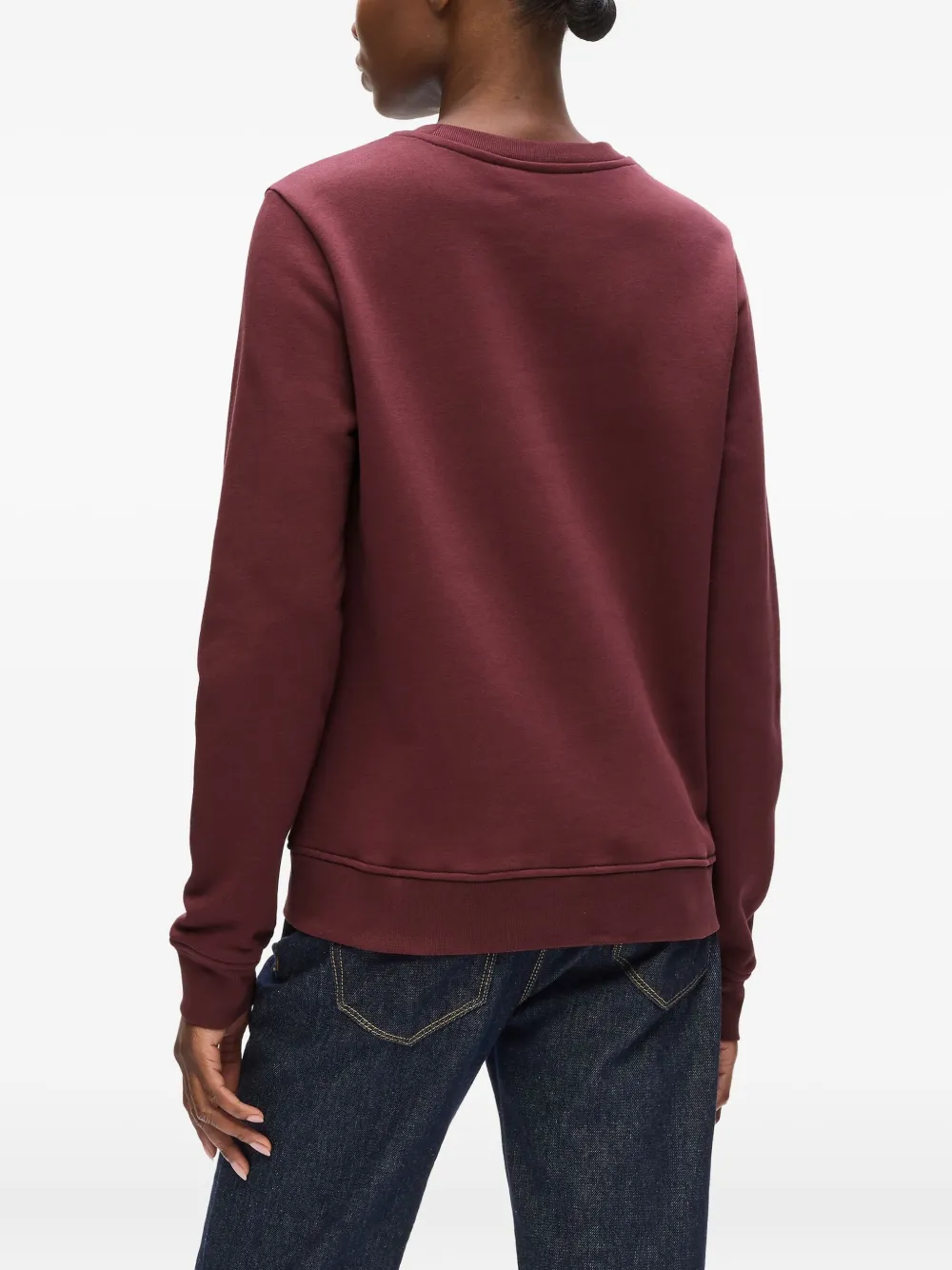Karl Lagerfeld Sequin-embellished Sweatshirt In Red