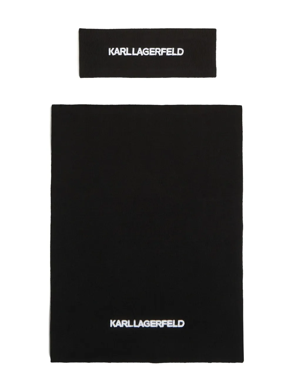 Karl Lagerfeld Set da regalo con foulard K/Essential - Nero