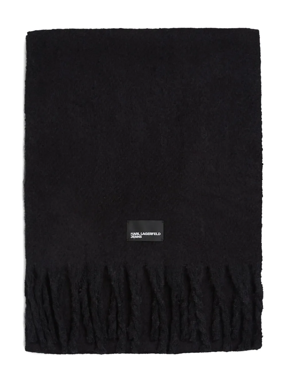 Karl Lagerfeld Jeans fringed scarf | Black | Image 1