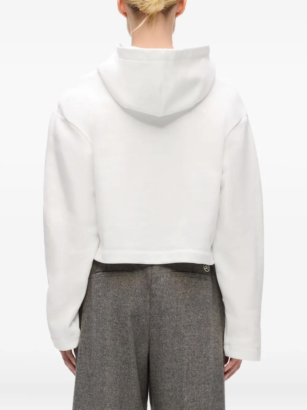 Karl Lagerfeld Hoodie met kenmerkende afwerking Wit