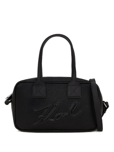 Karl Lagerfeld embossed-logo tote bag