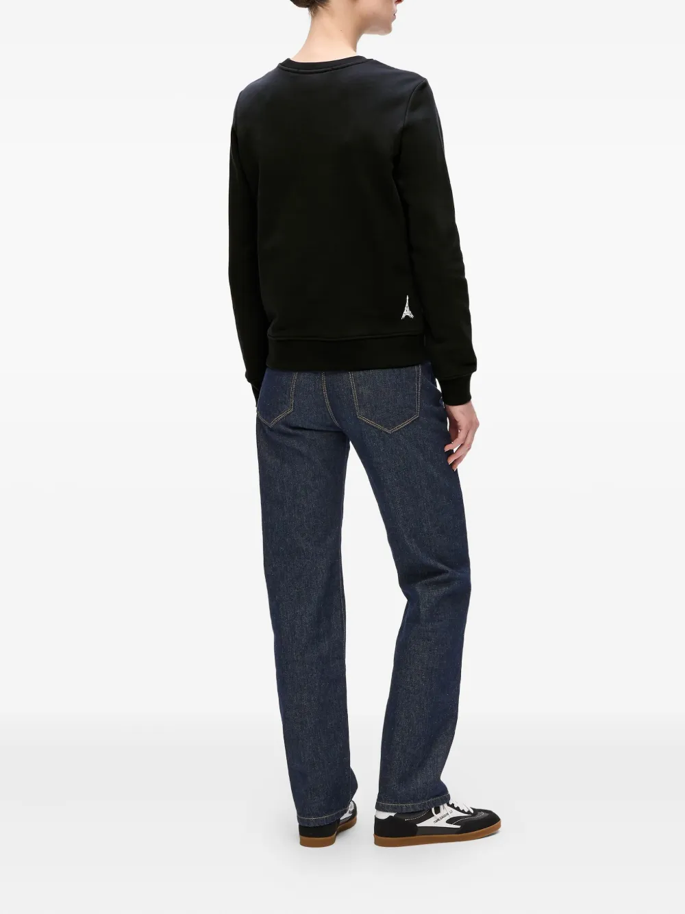 Karl Lagerfeld Paris Store Sketch Sweatshirt In Black
