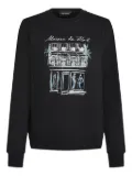 Karl Lagerfeld Paris store sketch sweatshirt - Black
