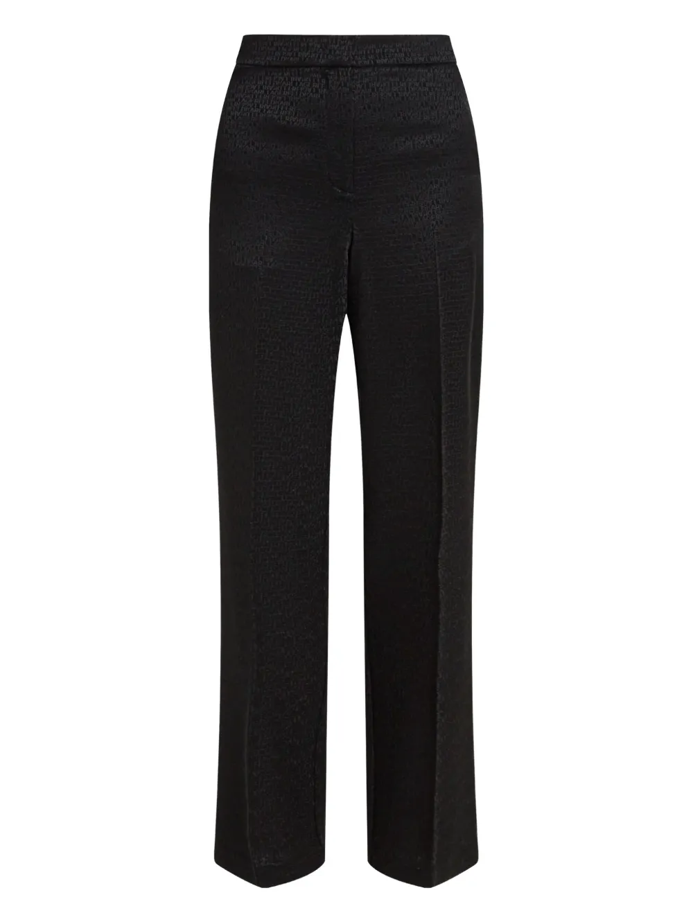 Karl Lagerfeld Pantaloni a sigaretta con logo jacquard - Nero
