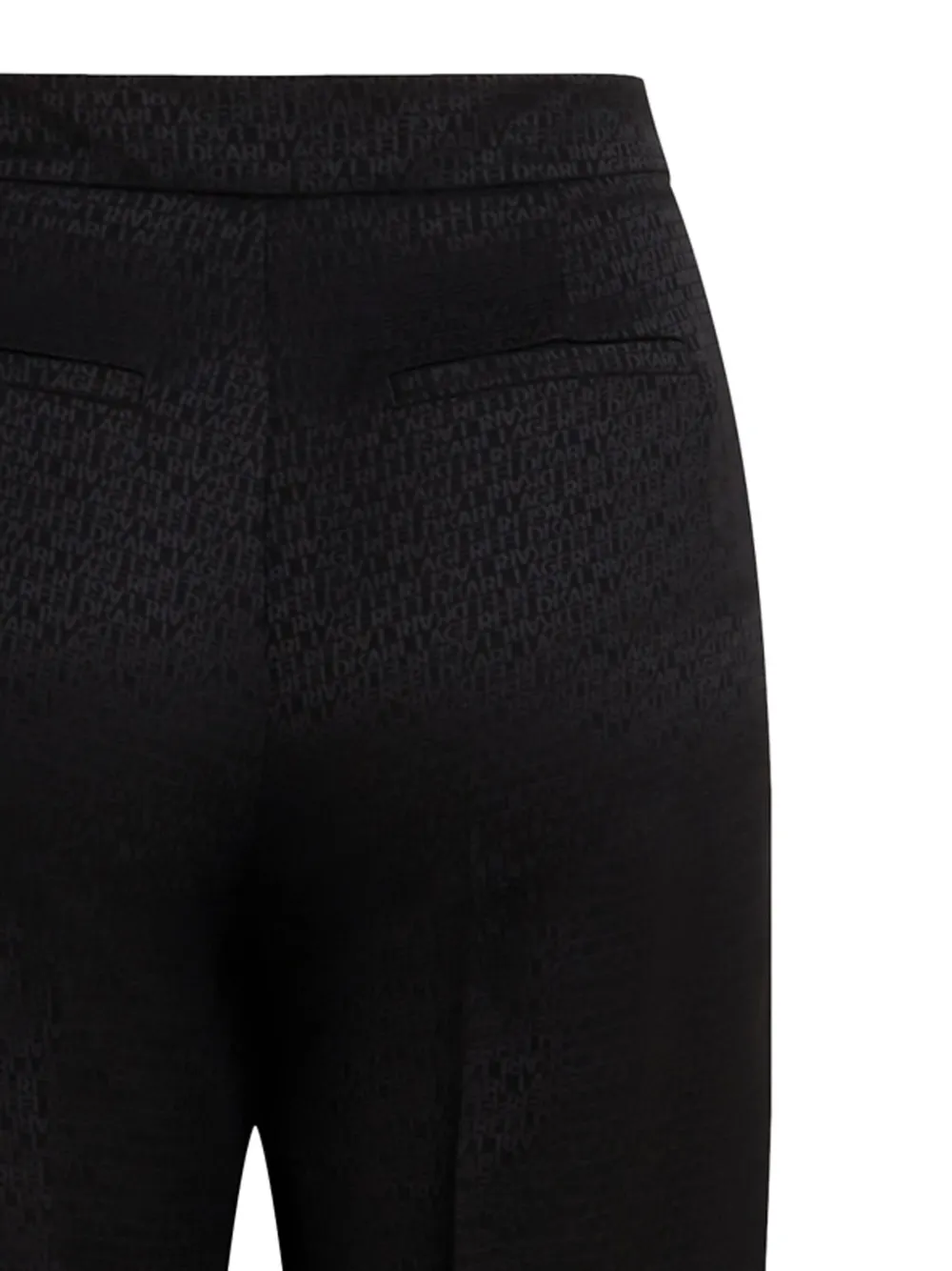 Karl Lagerfeld Sigarettenbroek met logo jacquard Zwart