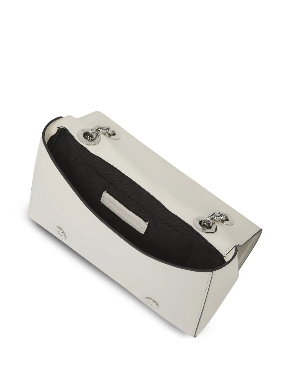 Karl Lagerfeld K Autograph leren schoudertas Beige