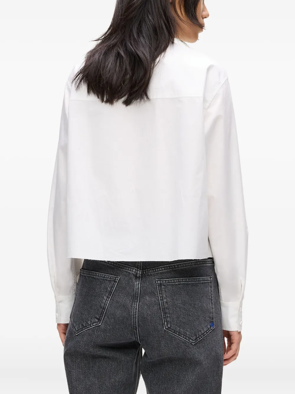 Karl Lagerfeld Jeans Karl blouse met tekst Wit