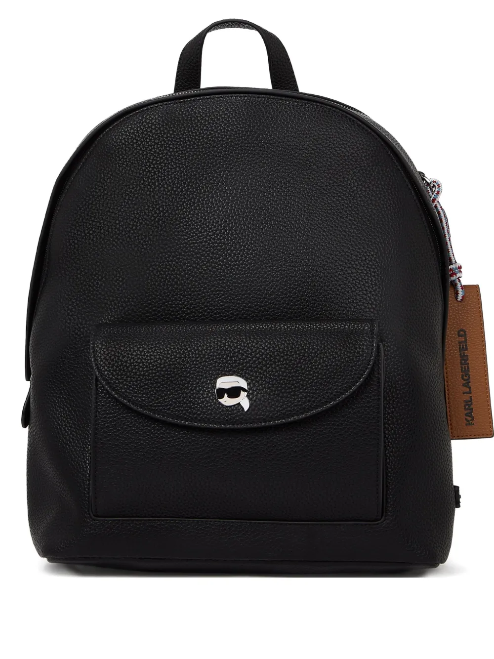 Karl Lagerfeld Ikon Pebble-texture backpack | Black | Image 1
