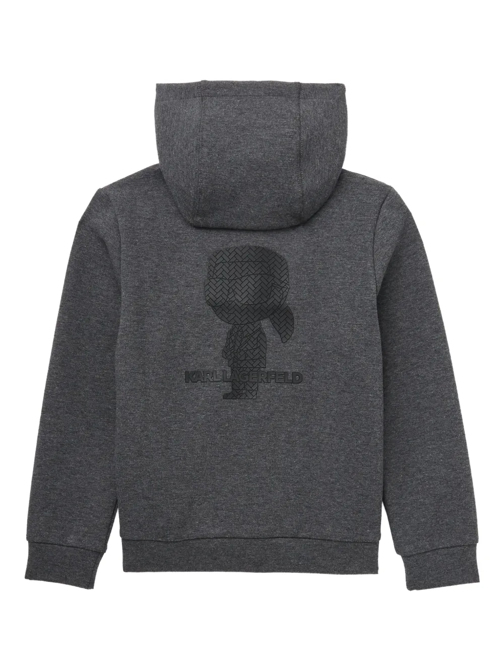 Karl Lagerfeld Kids Hoodie met logoprint Grijs