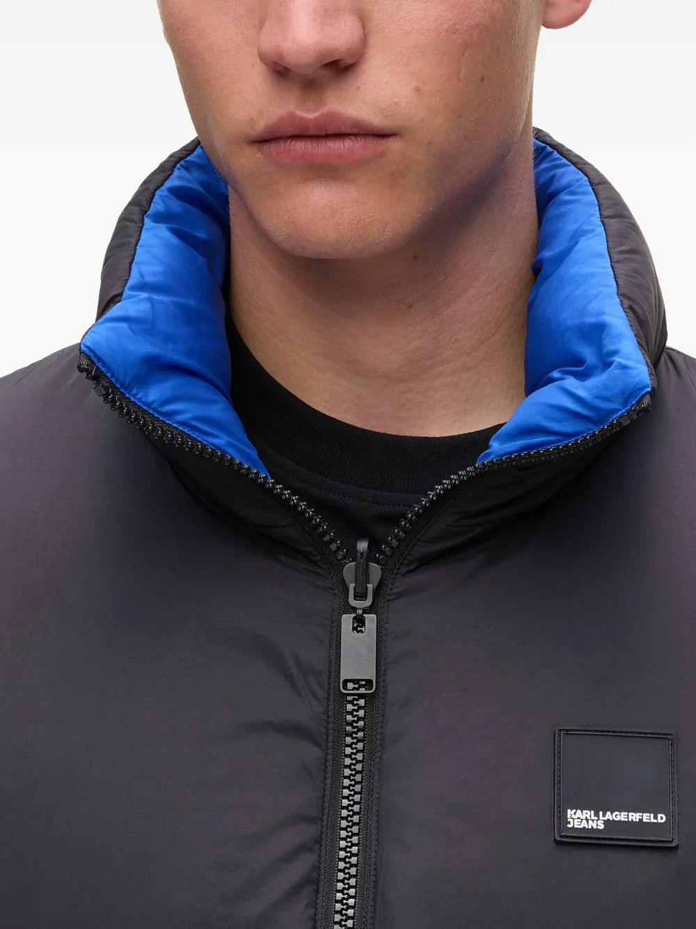 Karl Lagerfeld Jeans Omkeerbaar donsjack Blauw